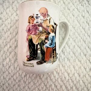 Norman Rockwell Mug with Nostalgic Illustration